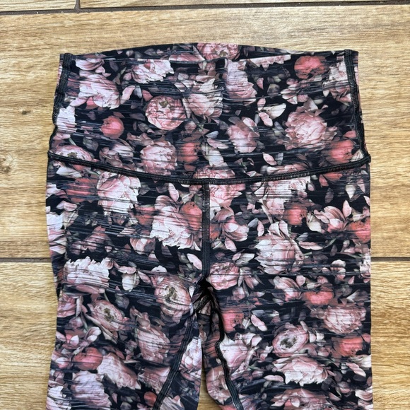 Lululemon Wunder Under Hi-Rise Leggings Size 4 Nulux Peony Floral Multi Stretch - Picture 7 of 16